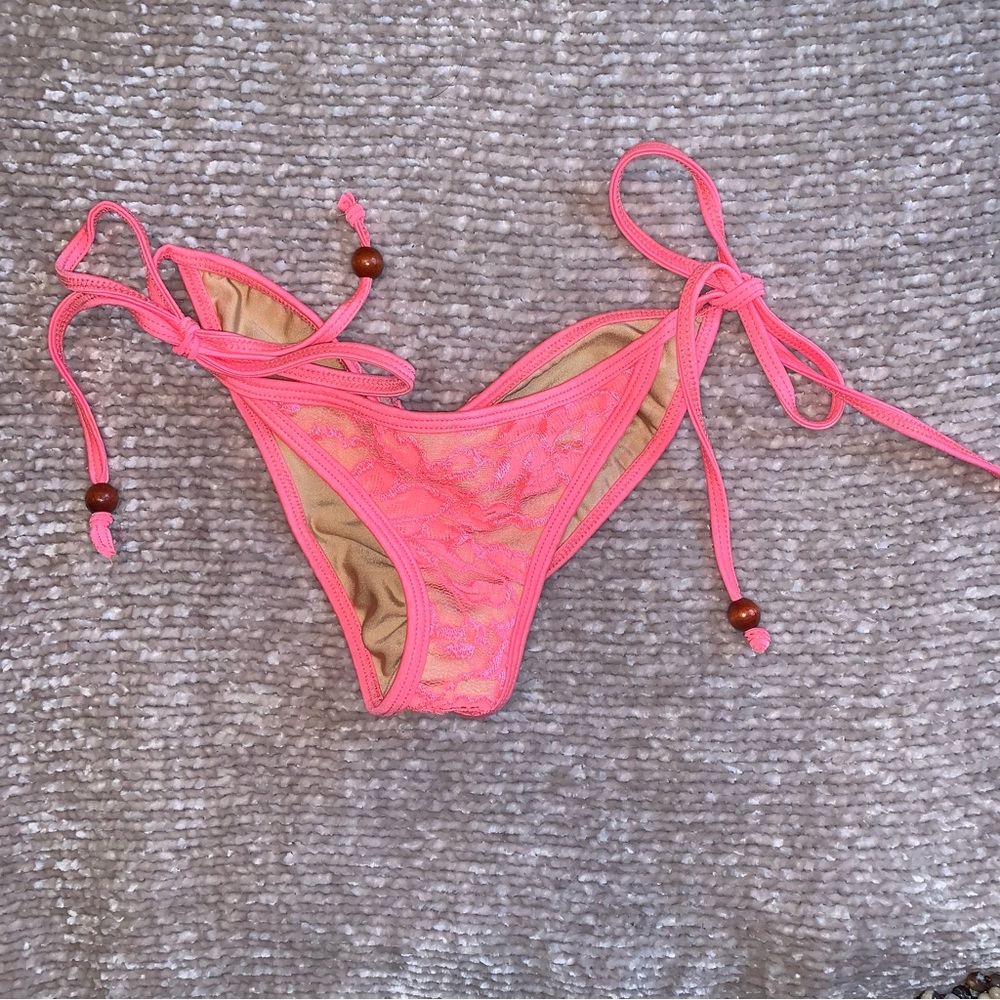 Lace Scrunch bikini bottoms - KandyShop Bikinis